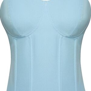 Scarlet Darkness Women's Bustier Corset Top. Cream